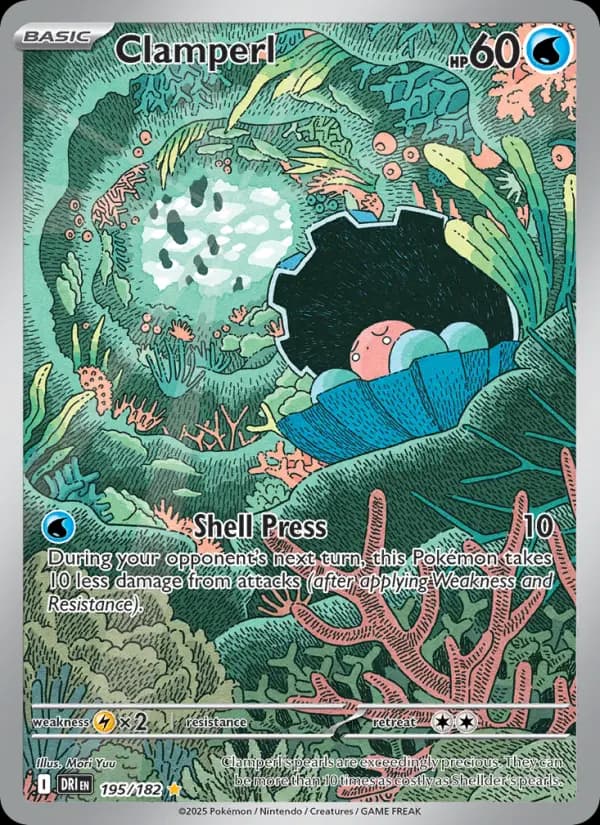 Clamperl — Destined Rivals card #195