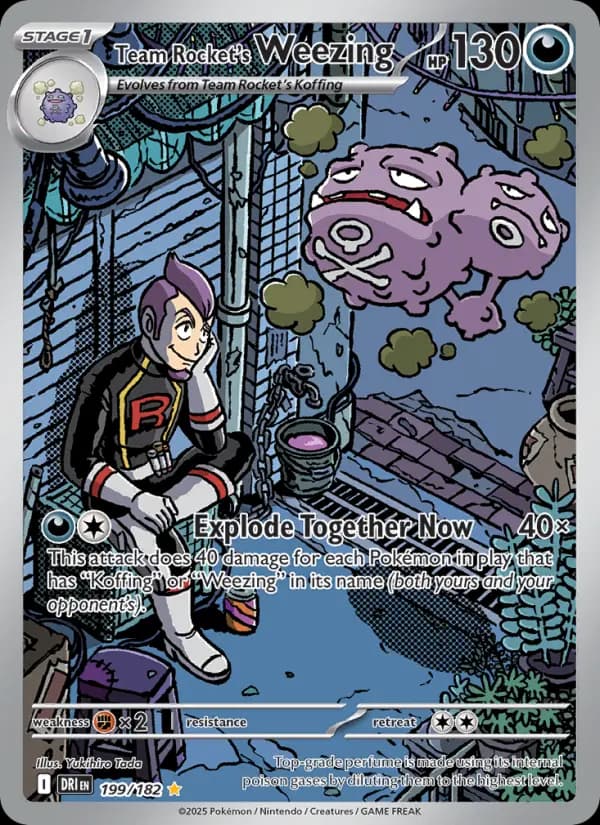 Team Rocket's Weezing — Destined Rivals card #199