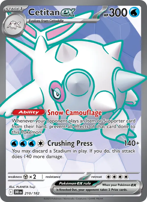 Cetitan ex — Destined Rivals card #210
