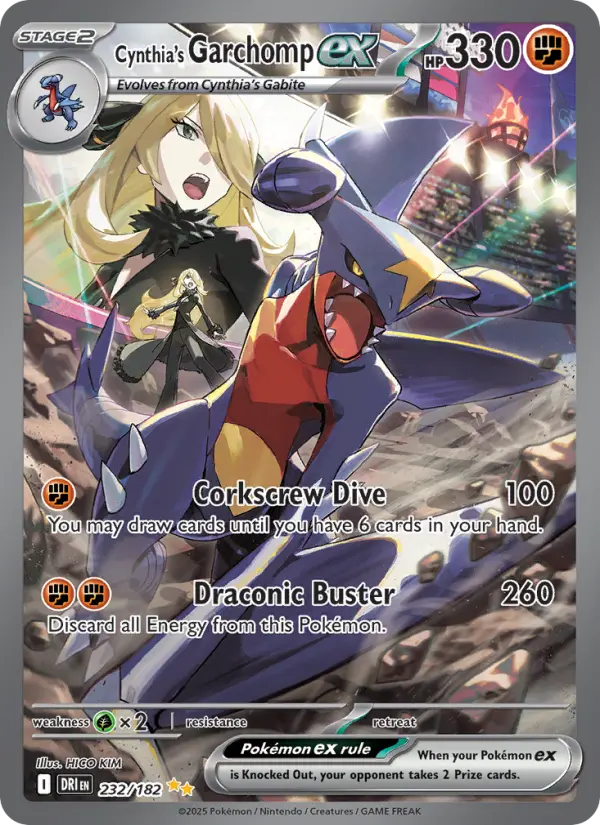 Cynthia's Garchomp ex — Destined Rivals card #232