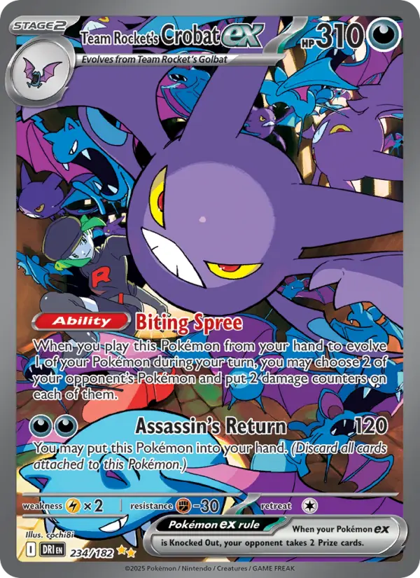 Team Rocket's Crobat ex — Destined Rivals card #234