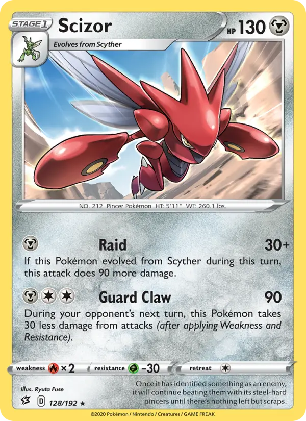 Scizor — Rebel Clash card #128