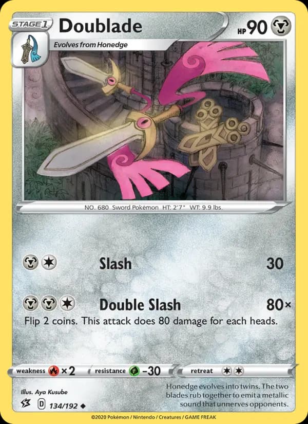 Doublade — Rebel Clash card #134