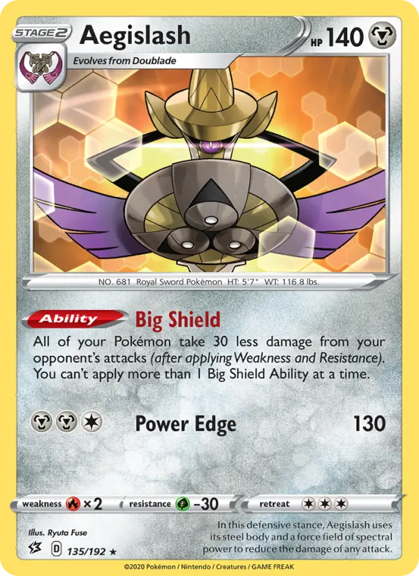 Aegislash — Rebel Clash card #135