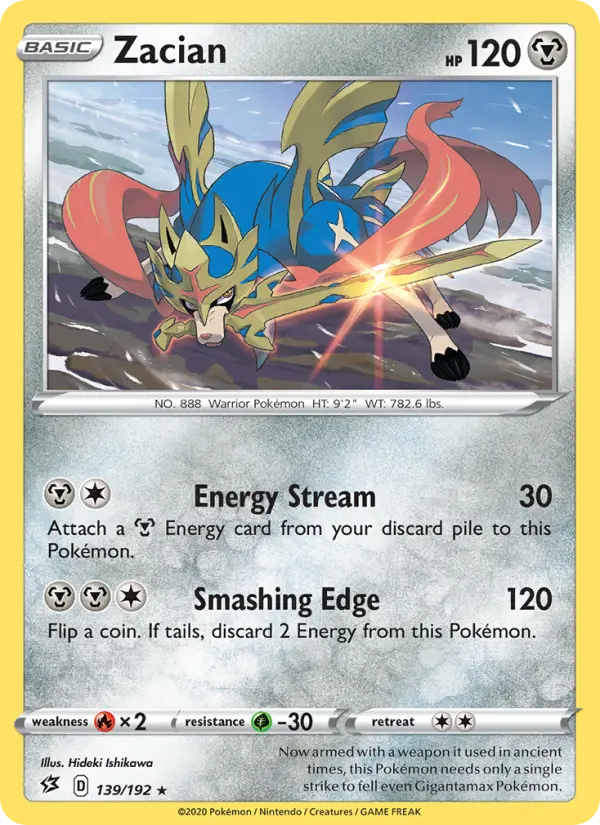 Zacian — Rebel Clash card #139