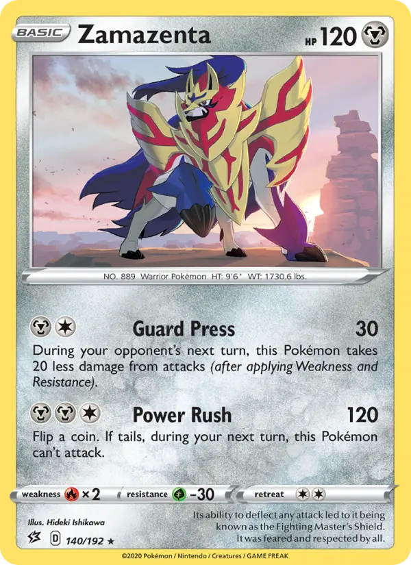 Zamazenta — Rebel Clash card #140