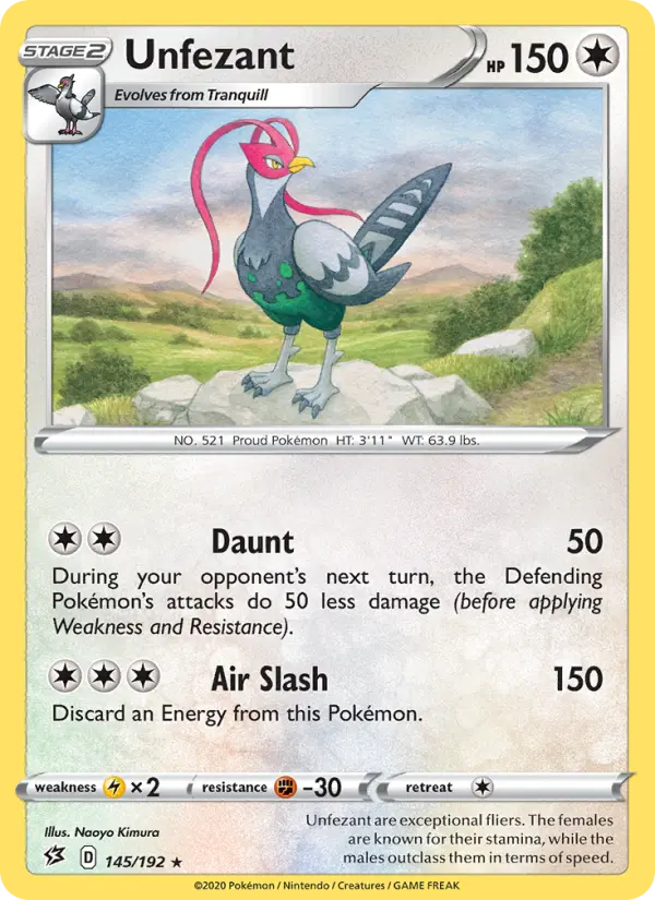 Unfezant — Rebel Clash card #145