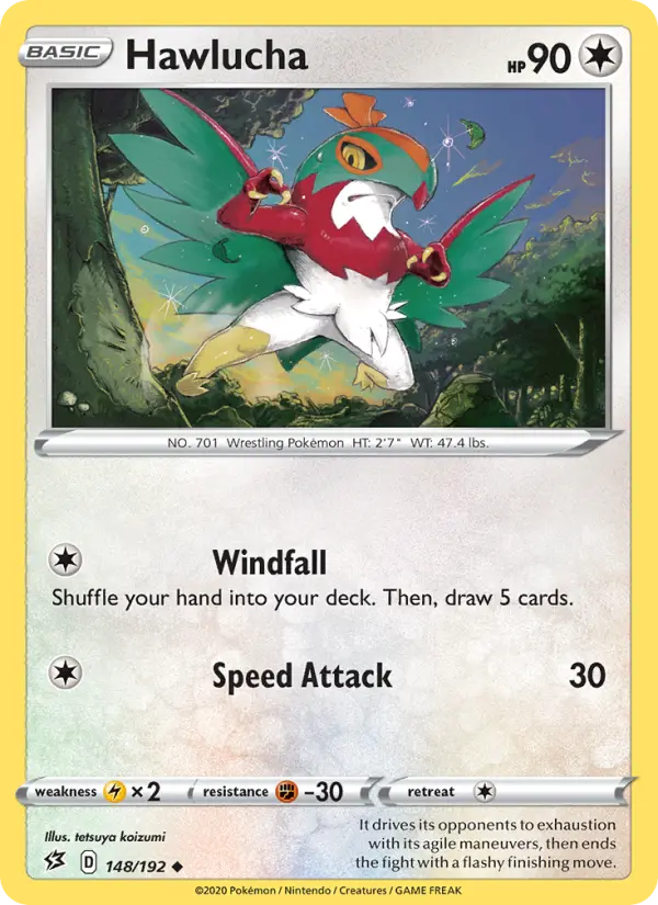 Hawlucha — Rebel Clash card #148