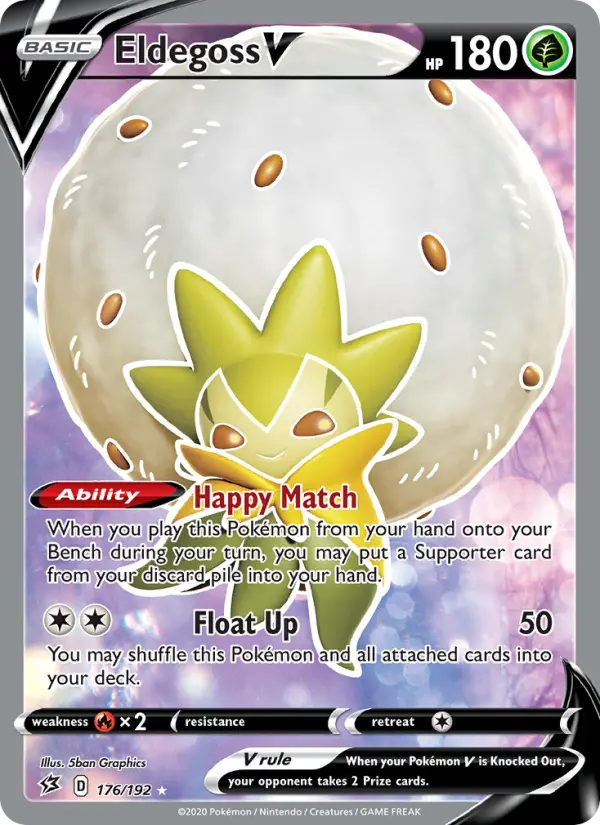 Eldegoss V — Rebel Clash card #176
