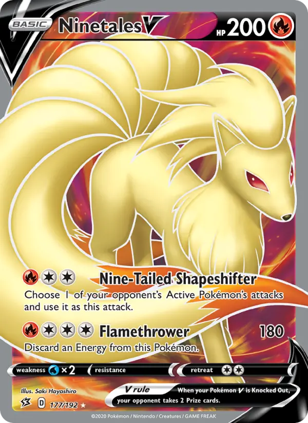 Ninetales V — Rebel Clash card #177