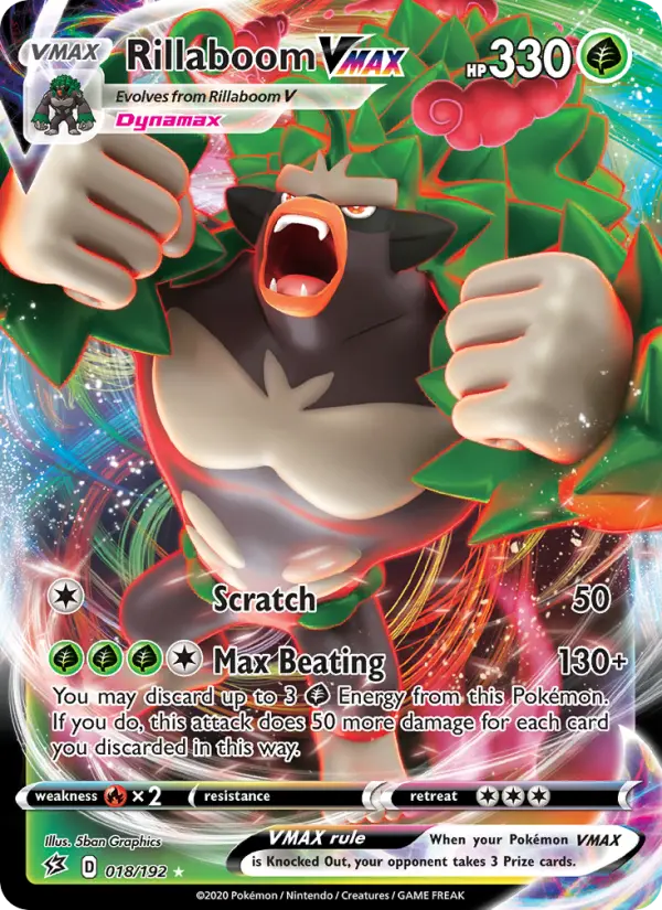 Rillaboom VMAX — Rebel Clash card #18