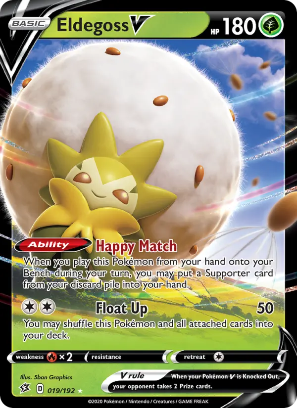 Eldegoss V — Rebel Clash card #19