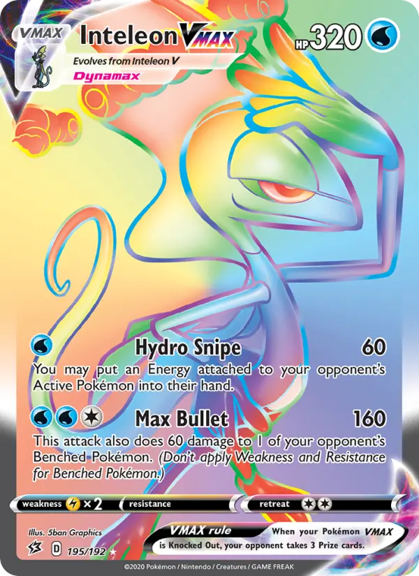 Inteleon VMAX — Rebel Clash card #195