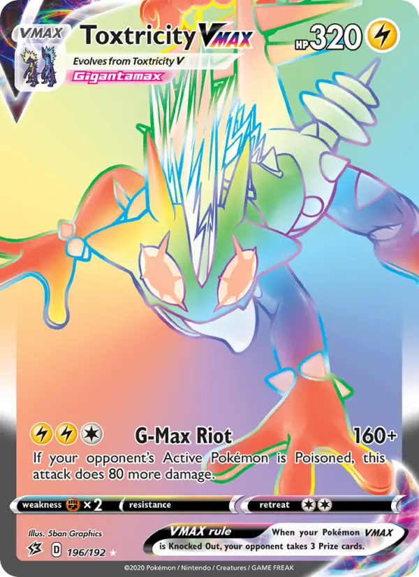 Toxtricity VMAX — Rebel Clash card #196