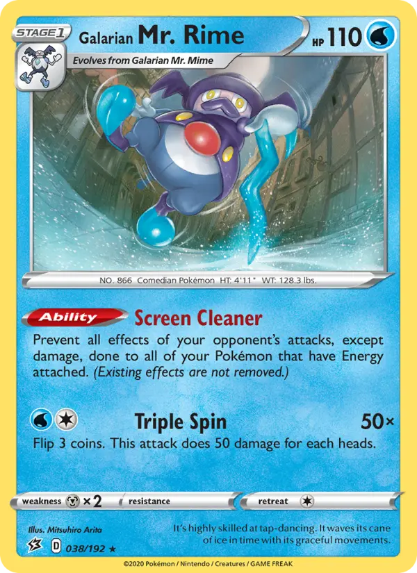 Galarian Mr. Rime — Rebel Clash card #38