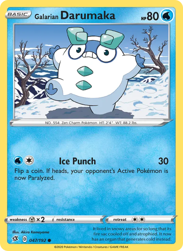 Galarian Darumaka — Rebel Clash card #47