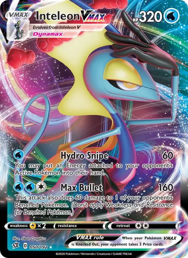 Inteleon VMAX — Rebel Clash card #50
