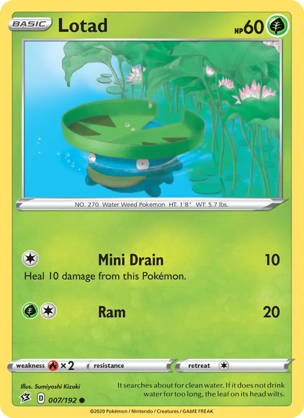 Lotad — Rebel Clash card #7