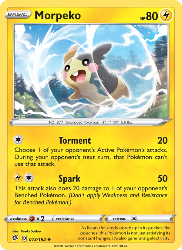 Morpeko — Rebel Clash card #73