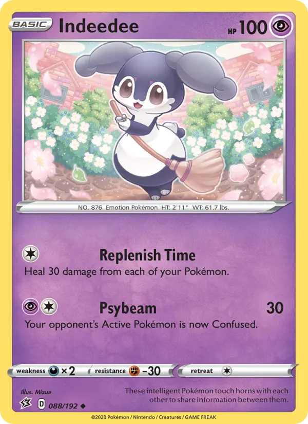 Indeedee — Rebel Clash card #88