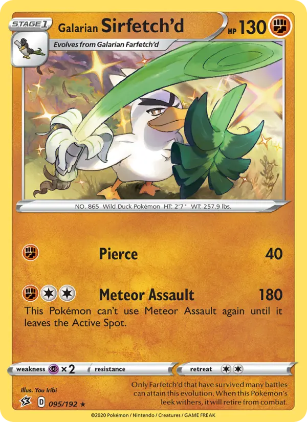 Galarian Sirfetch'd — Rebel Clash card #95