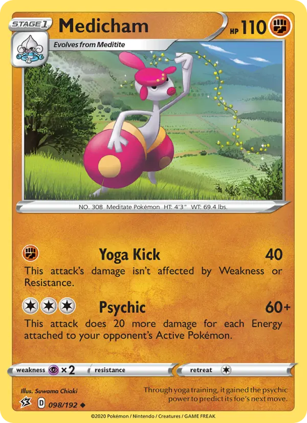 Medicham — Rebel Clash card #98