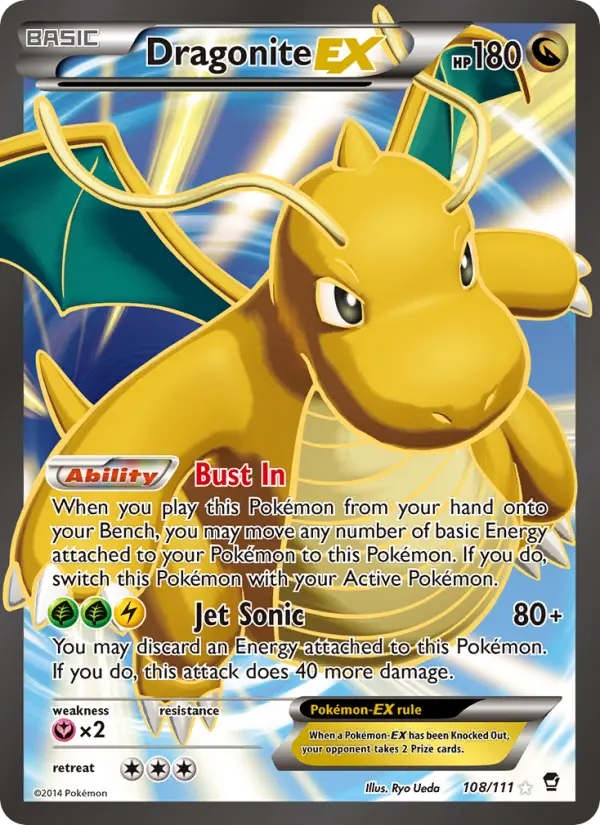 Dragonite EX — Furious Fists card #108