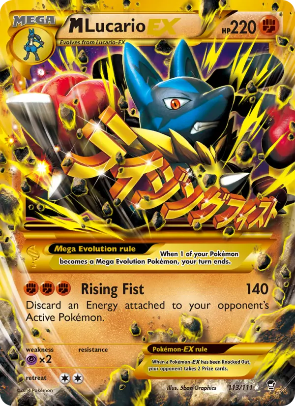 M Lucario EX — Furious Fists card #113