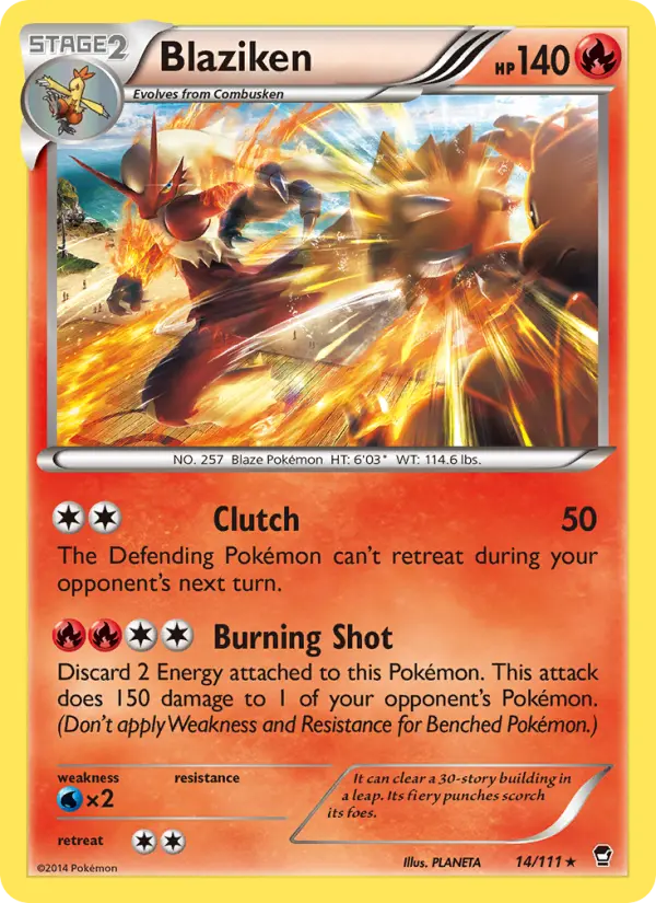 Blaziken — Furious Fists card #14