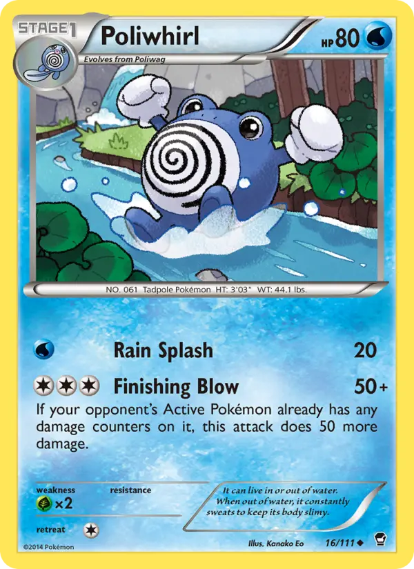 Poliwhirl — Furious Fists card #16