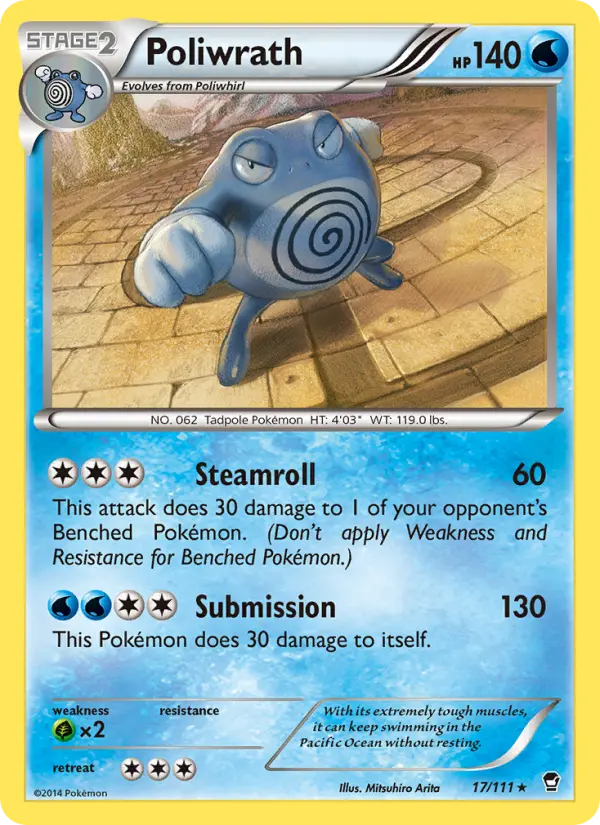 Poliwrath — Furious Fists card #17