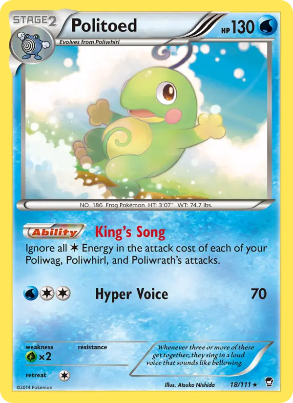 Politoed — Furious Fists card #18
