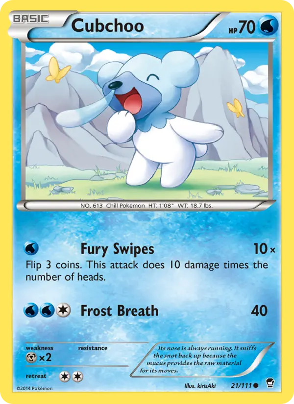 Cubchoo — Furious Fists card #21