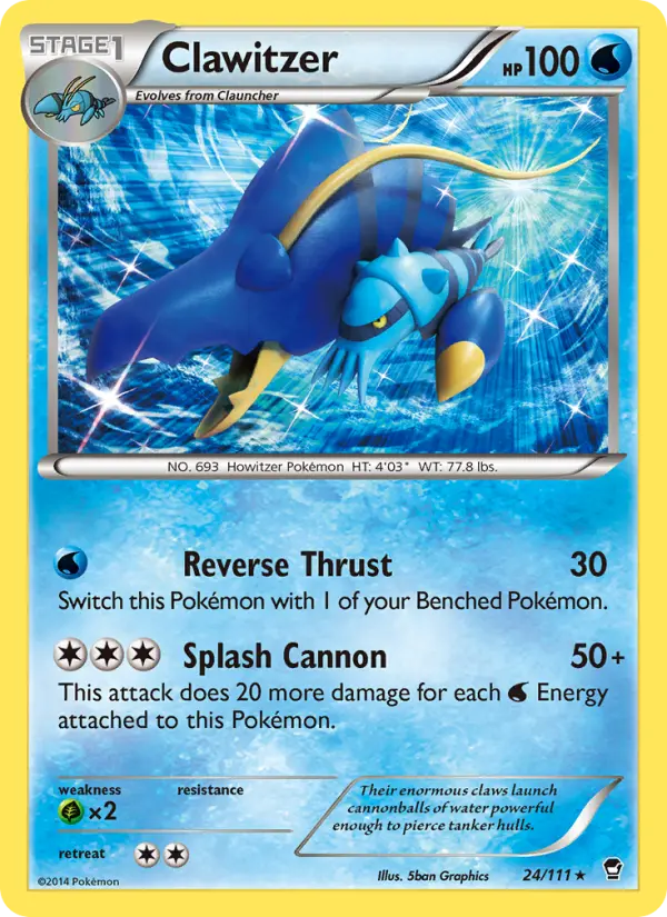 Clawitzer — Furious Fists card #24