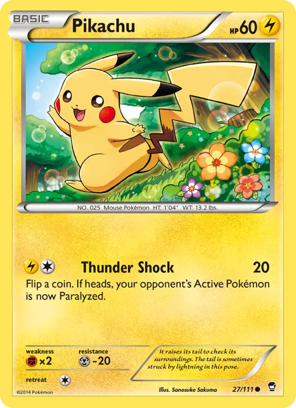 Pikachu — Furious Fists card #27