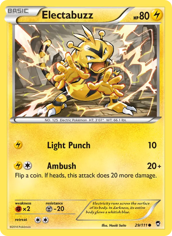 Electabuzz — Furious Fists card #29