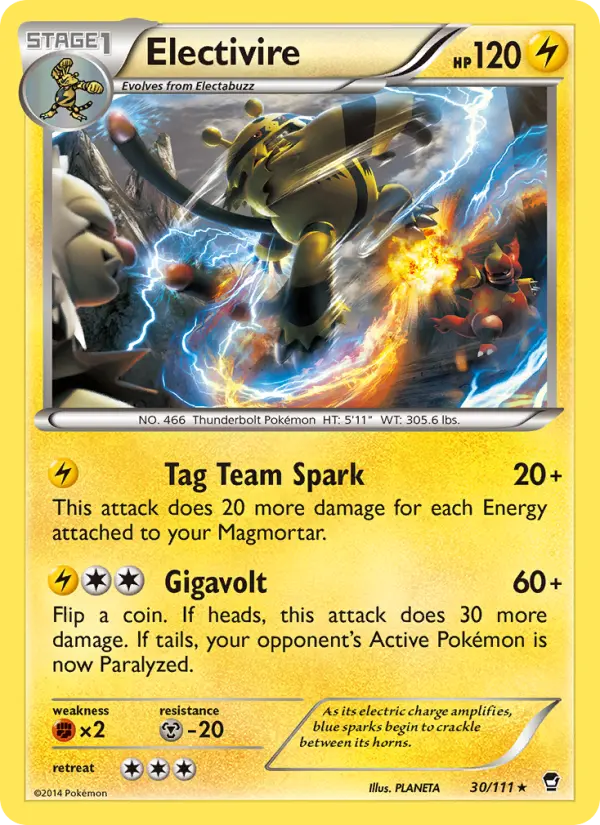 Electivire — Furious Fists card #30