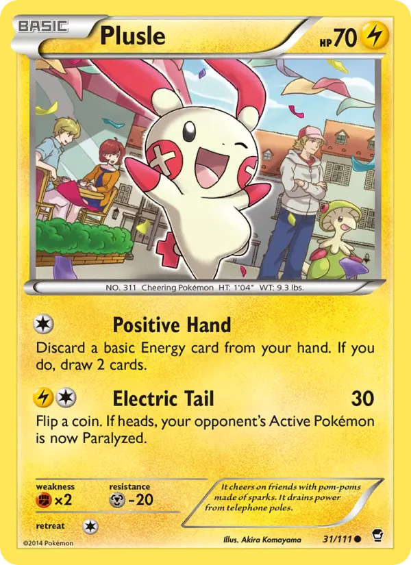 Plusle — Furious Fists card #31
