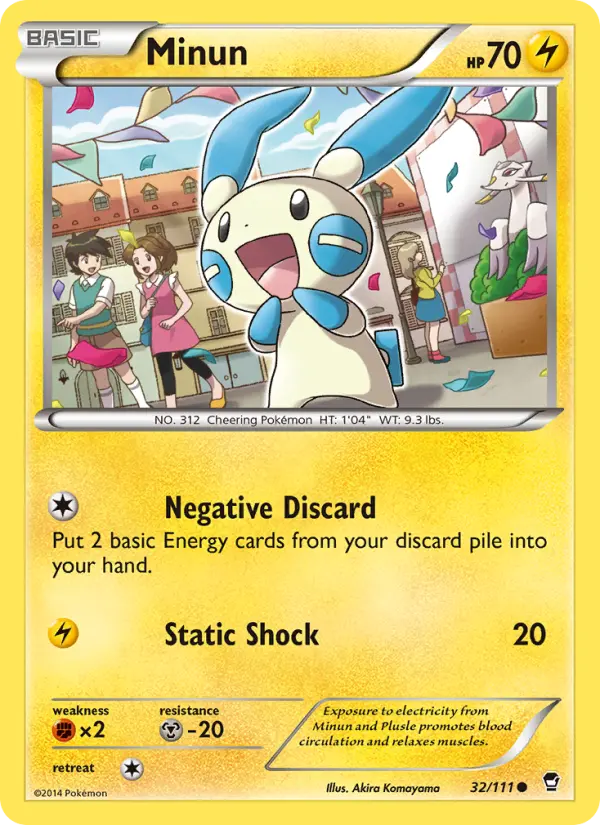 Minun — Furious Fists card #32