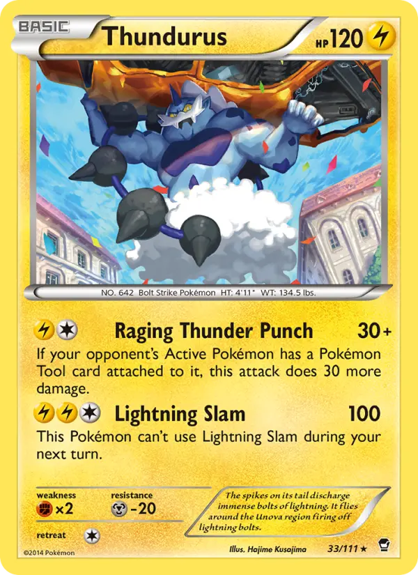 Thundurus — Furious Fists card #33