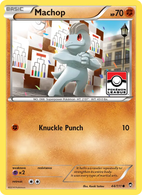 Machop — Furious Fists card #44
