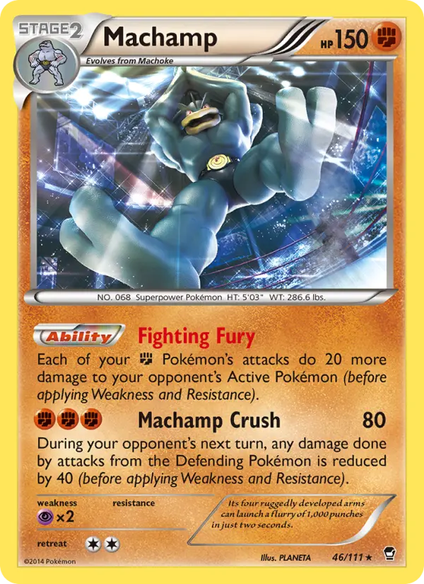 Machamp — Furious Fists card #46