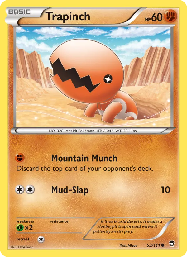 Trapinch — Furious Fists card #53