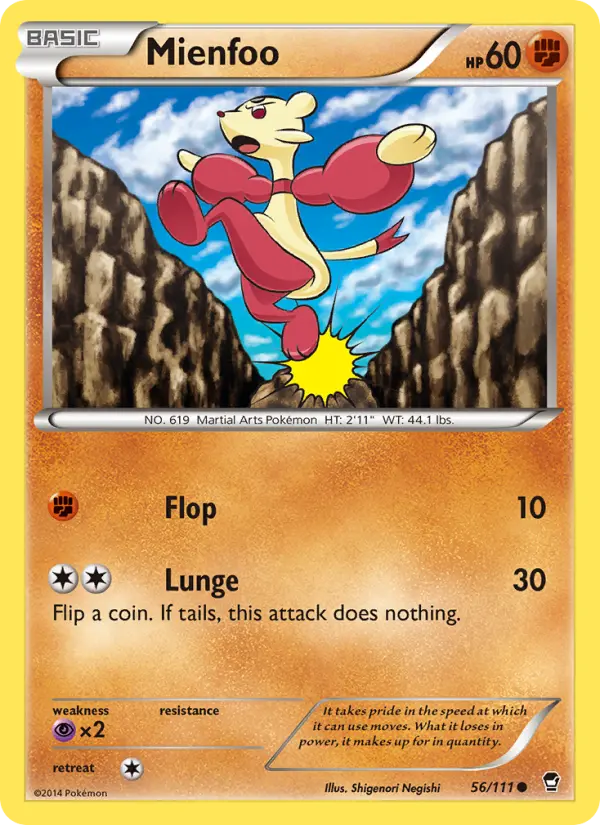 Mienfoo — Furious Fists card #56