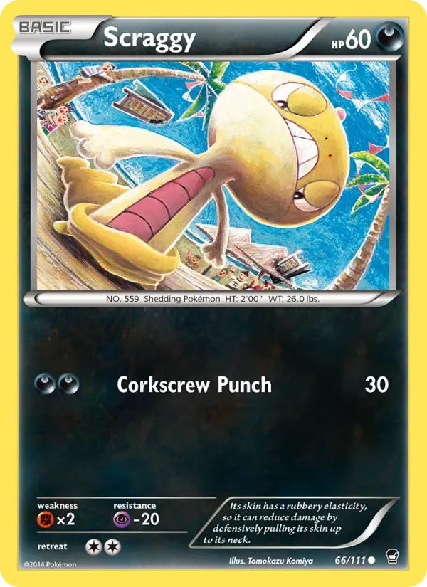 Scraggy — Furious Fists card #66