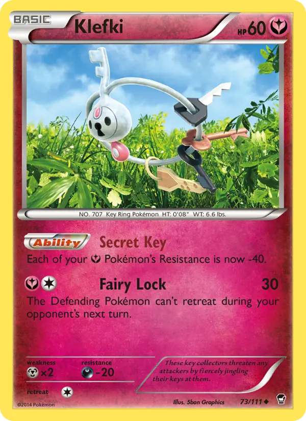 Klefki — Furious Fists card #73