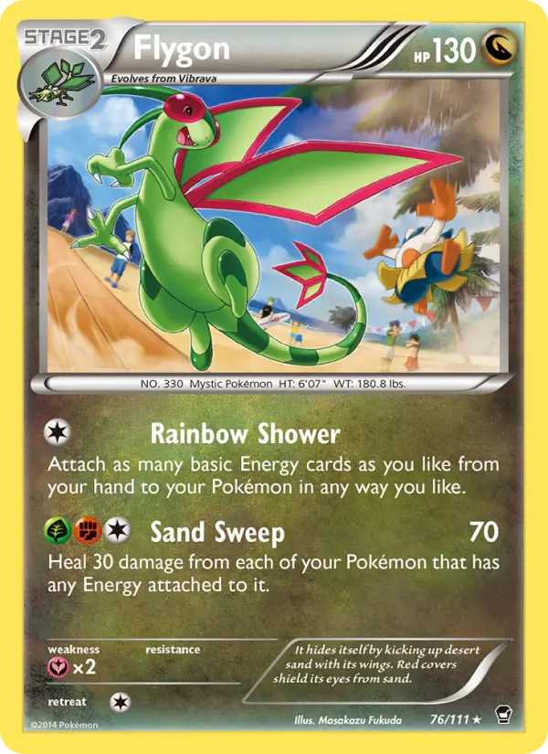 Flygon — Furious Fists card #76