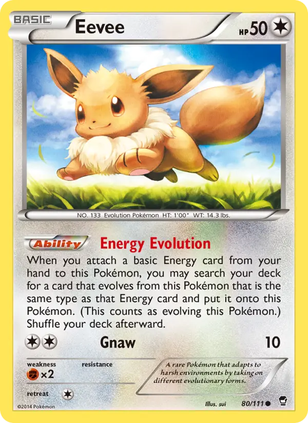 Eevee — Furious Fists card #80
