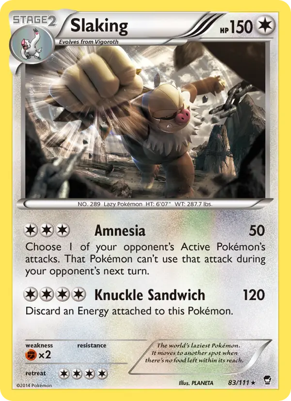 Slaking — Furious Fists card #83