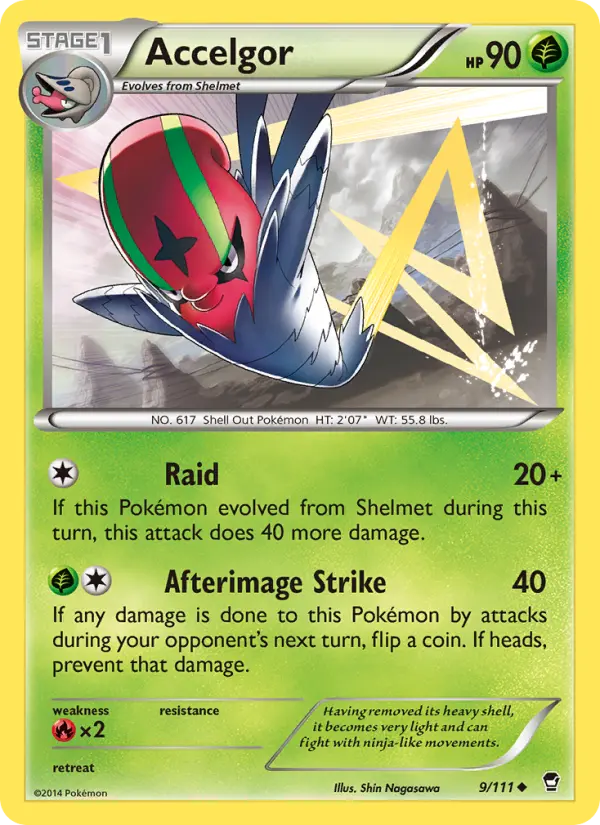 Accelgor — Furious Fists card #9